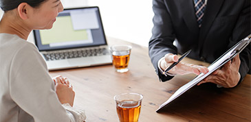 ご満足いただけましたらご契約をさせていただきます